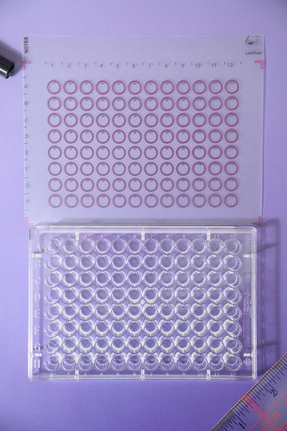 96 Well Microplate Template Sticker