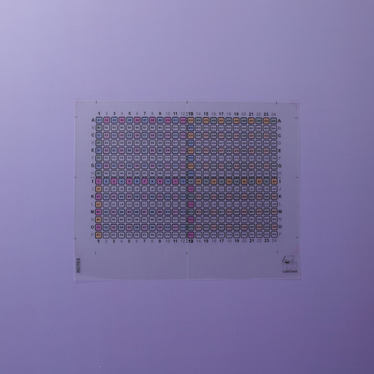 384 Well Template Sticker