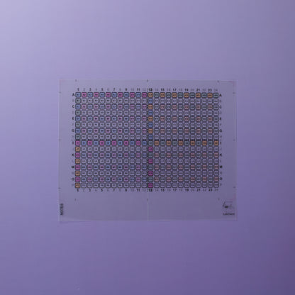 384 Well Template Sticker