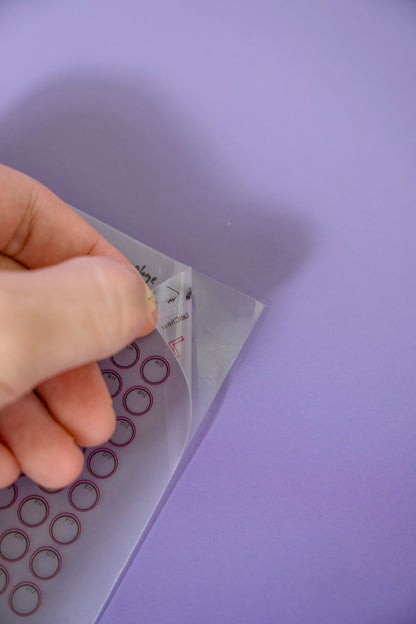 96 Well Microplate Template Sticker